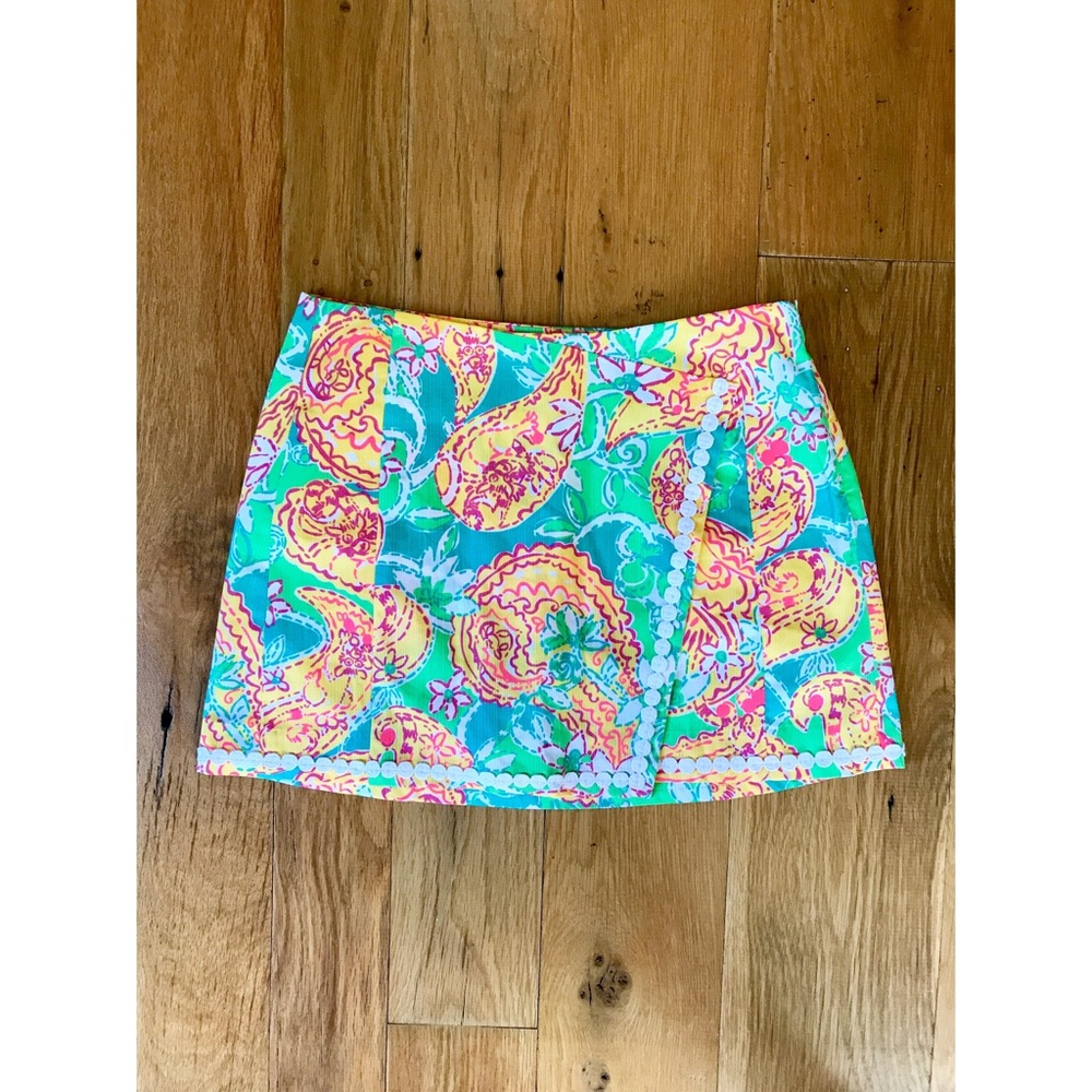 Lilly Pulitzer Paisley Printed Wrap Skirt